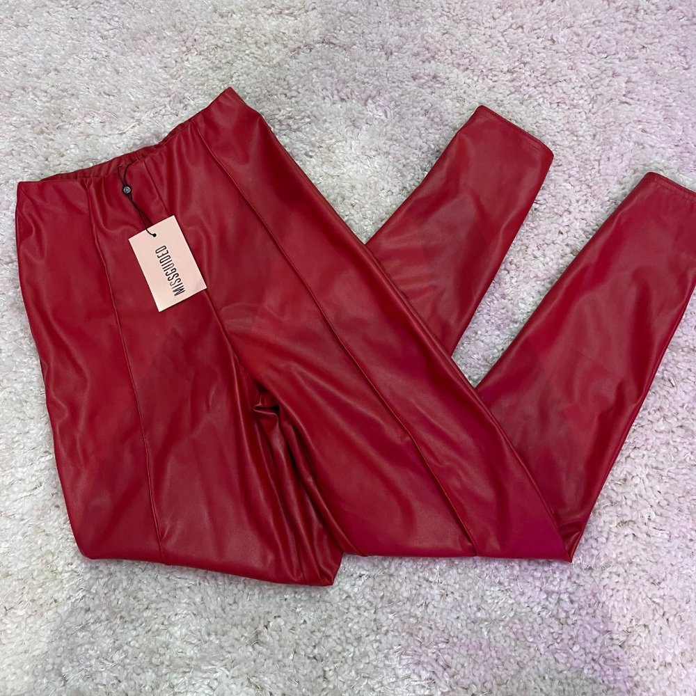 Red Leather Pants